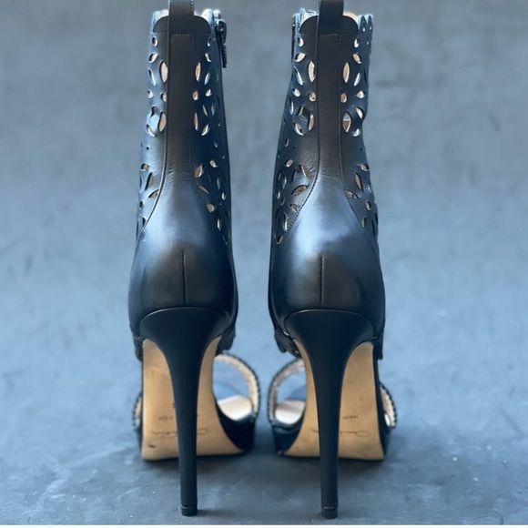 NWOT Oscar De La Renta x Sergio Rossi SEC Laser Cut Stiletto Bootie … - Picture 6 of 9